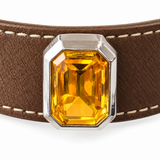 Midnight Tiger Facet Beaded Pet Collar