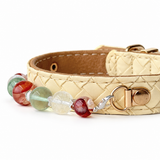 Golden Sand Natural Stone Beaded Pet Collar