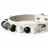 Coral Sunset Natural Stone Beaded Pet Collar