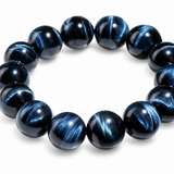 Armband aus blauem Tigerauge „Midnight Clarity“ – Kristallschmuck für Selbstvertrauen & Klarheit