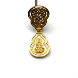 Sand Gold Secret Buddha Hulu Pendant — Gau Box Locket Necklace