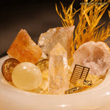 NaturalJadeCitrineRawBonsaiWealth AttractingDecorCraftCreativeInteriorHome DecorHousewarmingGift