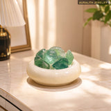 NaturalGreen FluoriteCrystalEssential Oil DiffuserFragranceDecorUniqueHome DecorCreativeBirthday Gift