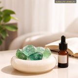 NaturalGreen FluoriteCrystalEssential Oil DiffuserFragranceDecorUniqueHome DecorCreativeBirthday Gift