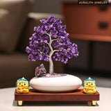 NaturalJadeAmethystMoney TreeDecorPremiumDecorationWealth AttractingHome Blessing