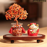 JadeRed AgateCrystalMoney TreeLiving RoomEntrywayDecorDecorationUniqueHousewarmingGift