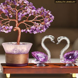 NaturalAmethystMoney TreeLiving RoomEntrywayTV StandHome DecorSwanDecorPremiumHousewarmingGift