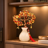 CitrineAgateMoney TreeDecorEntrywayLuxuryWealth AttractingLiving RoomTV StandDecorationHousewarmingGift