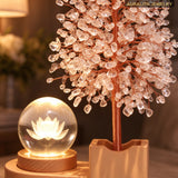 Clear QuartzMoney TreeCreativeDecorBedroomNight LightDecorationLight LuxuryBirthday Giftfor Her