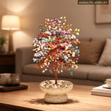 NaturalCrystalMoney TreeCreativeDecorLiving RoomEntrywayDecorationHome BlessingGrand OpeningHousewarmingGift