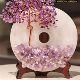 Jade & Amethyst Peace Crystal Money Tree