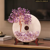 Jade & Amethyst Peace Crystal Money Tree