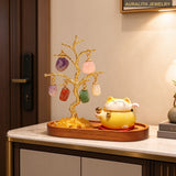 RawCrystalMoney TreeEntrywayLucky CatDecorStudyOfficeDesktopWealth AttractingDecoration