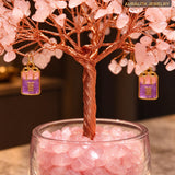 Natural Rose Quartz Money Tree | Love & Luxury Entryway Decor