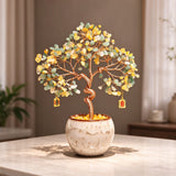 Natural Aventurine & Citrine Crystal Money Tree