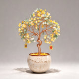 Natural Aventurine & Citrine Crystal Money Tree