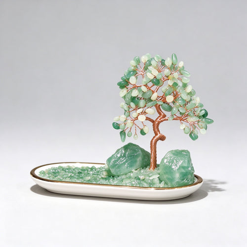 Aventurine Crystal Money Tree Luxury Home Blessing