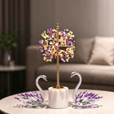Natural Jade & Citrine Crystal Money Tree