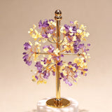Natural Jade & Citrine Crystal Money Tree