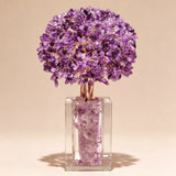 Natural Amethyst Swan Crystal Money Tree