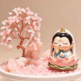 Jade & Amethyst Peace Crystal Money Tree