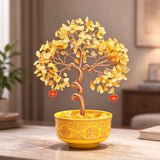 Natural Crystal Money Tree Home Blessing Decor