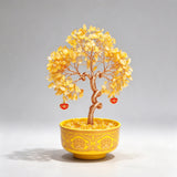 Natural Crystal Money Tree Home Blessing Decor