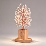 Clear Quartz Crystal Money Tree Night Light