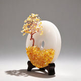 JadeCitrinePeaceDecorOfficeWealth AttractingDecorationLight LuxuryPremiumGrand OpeningHousewarmingGift