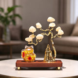 Natural Citrine Money Tree with Lucky Cat | Wealth Attracting Office Decoration Grand Opening Housewarming Gift