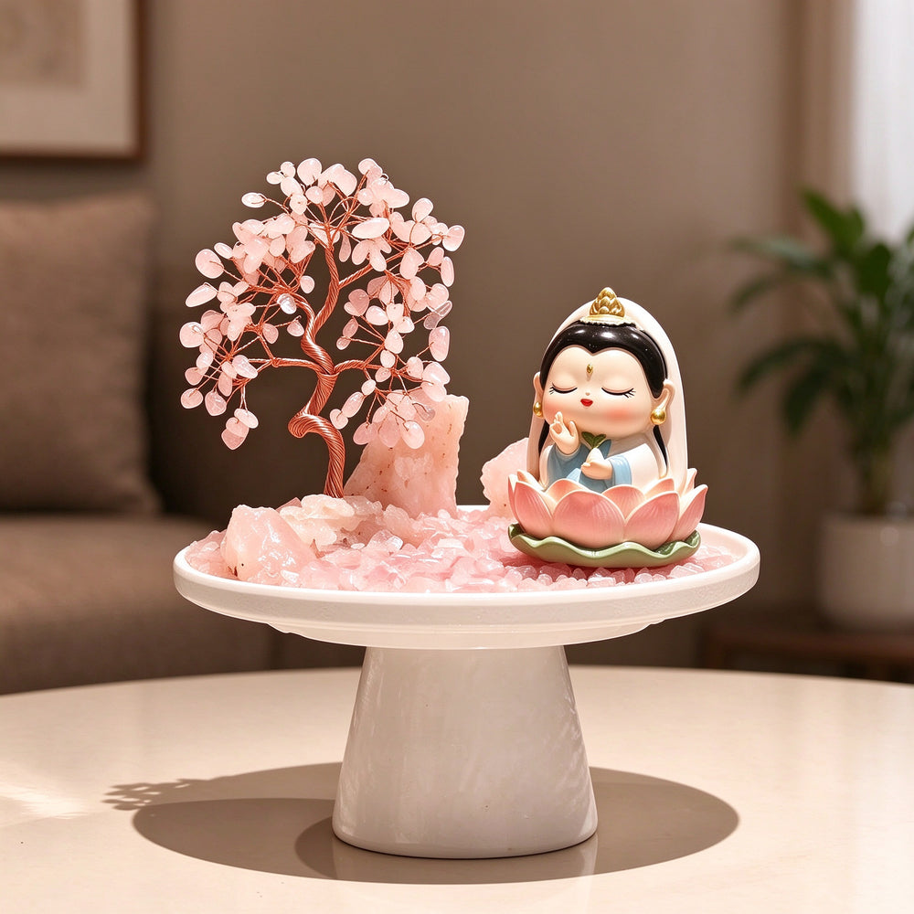 Citrine Crystal Decor | Wealth Attracting Home Blessing Living Room Entryway Office Decoration Housewarming Grand Opening Gift