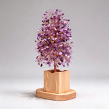 Amethyst Money Tree with Ambient Light | Creative Living Room Entryway Decoration Birthday Gift for Her