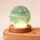 Green Fluorite Crystal Pen Holder with Custom Engraving | Unique Office Desktop Decoration Gift