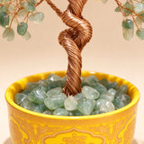 Natural Green Quartz Money Tree with Treasure Bowl