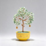 Natural Green Quartz Money Tree with Treasure Bowl