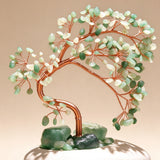 Natural Green Quartz Money Tree | Wealth Attracting Creative Living Room Entryway Decoration Grand Opening Gift