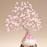 Gourd Rose Quartz Money Tree | Soulmate Love Bedroom Decor