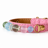 Pastel Crown Beaded Pet Collar