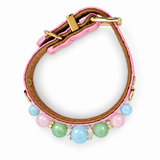 Pastel Crown Beaded Pet Collar