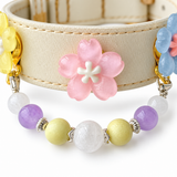 Pastellfarbenes Perlen-Halsband „Garden Snow“
