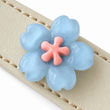 Pastellfarbenes Prismen-Blüten-Halsband mit Perlen