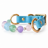 Jade Whisper Natural Stone Beaded Pet Collar