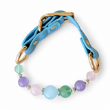 Jade Whisper Natural Stone Beaded Pet Collar