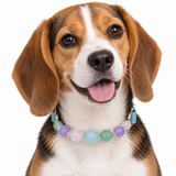 Jade Whisper Natural Stone Beaded Pet Collar
