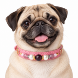 Pearl Dusk Natural Stone Beaded Pet Collar