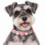 Pink Pearl Sky Beaded Pet Collar