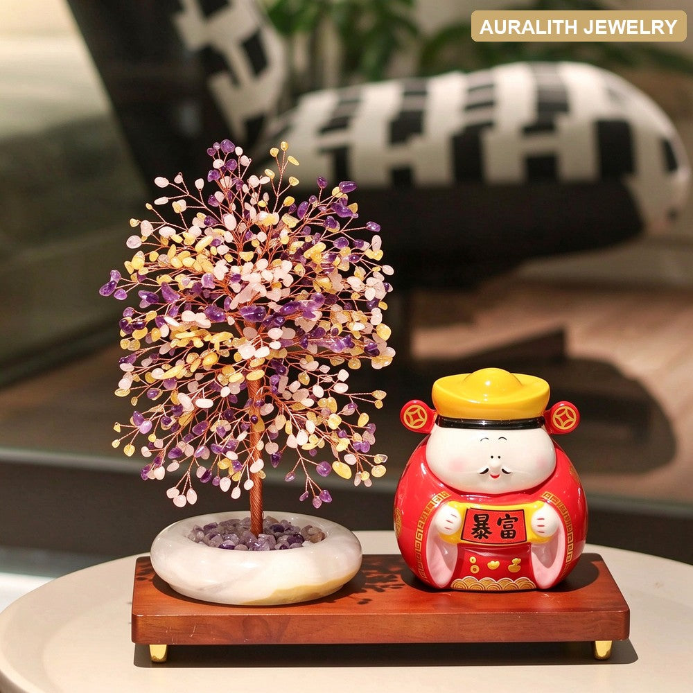 NaturalJadeCrystalMoney TreeDecorGrand OpeningPremiumDecorationHousewarmingGift