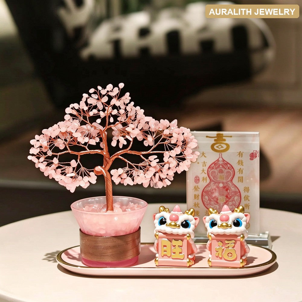 Rose QuartzMoney TreeDecorFragranceEssential Oil DiffuserAmbienceLiving RoomHome DecorBirthday Gift