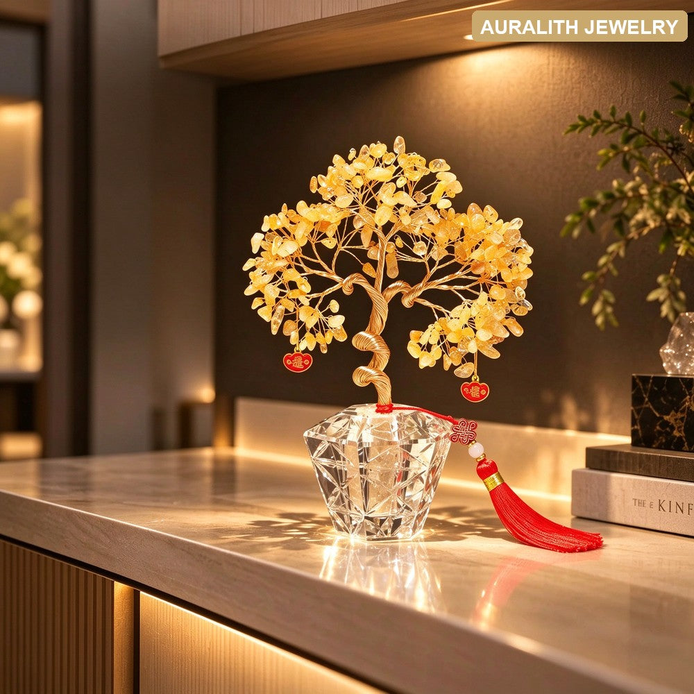 NaturalCitrineMoney TreeCreativePremiumDecorOfficeDesktopDecorationHousewarmingGift