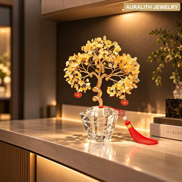NaturalCitrineMoney TreeCreativePremiumDecorOfficeDesktopDecorationHousewarmingGift